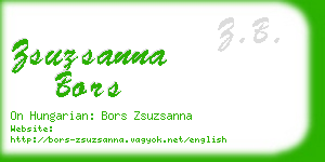 zsuzsanna bors business card